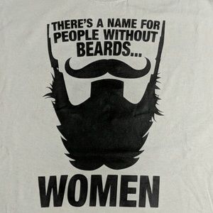Funny Beard Shirt - Green & Black - Size Large